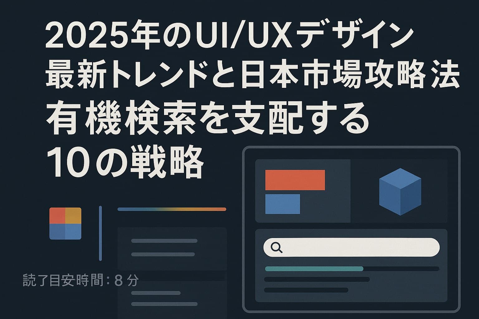 2025年のUI/UXデザイン最新トレンドと日本市場攻略法：有機検索を支配する10の戦略